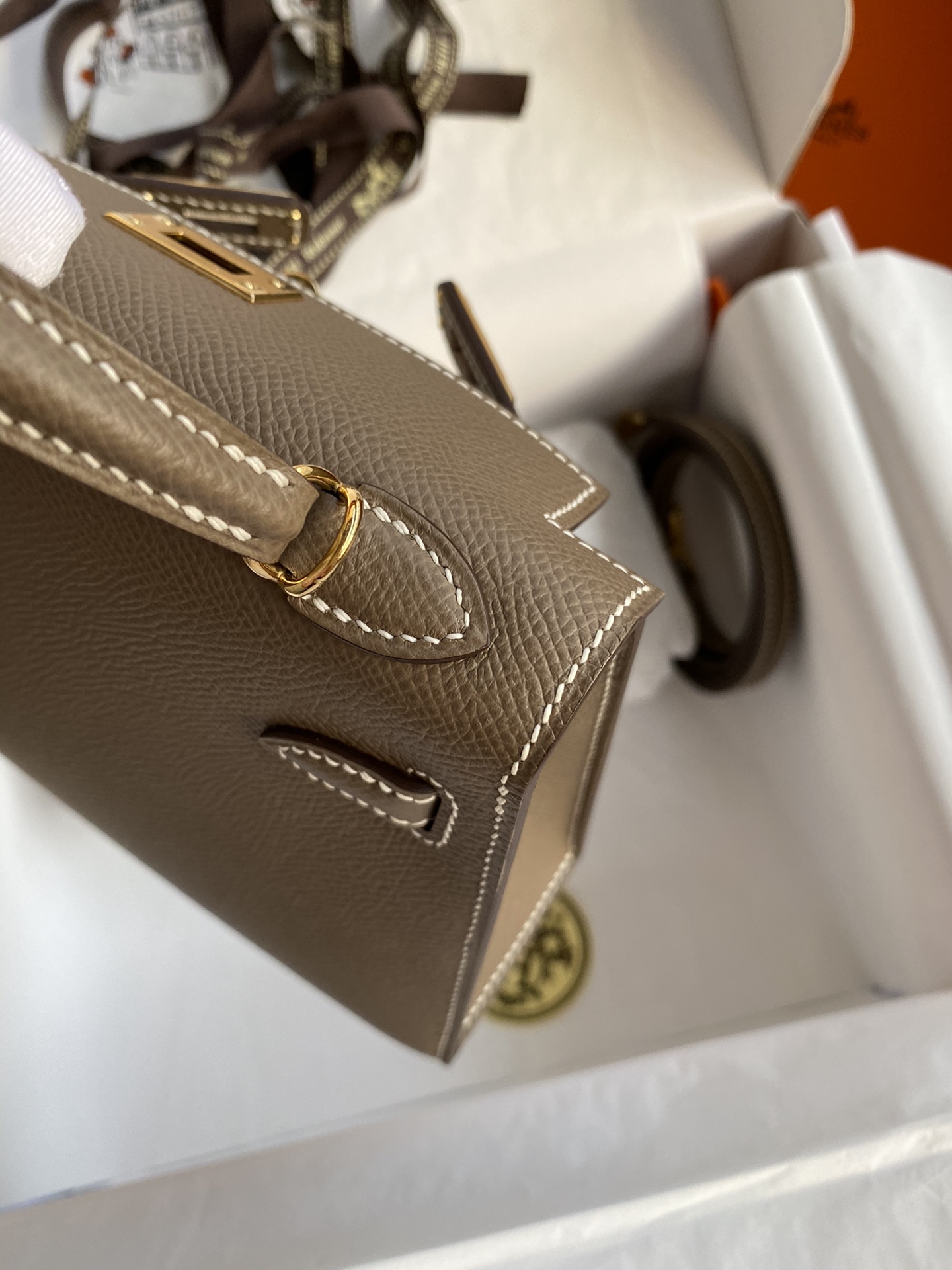 Hermès Kelly Mini leather handbag 19cm Epsom 5 Hermès Kelly Mini leather handbag 19cm Epsom - Image 5