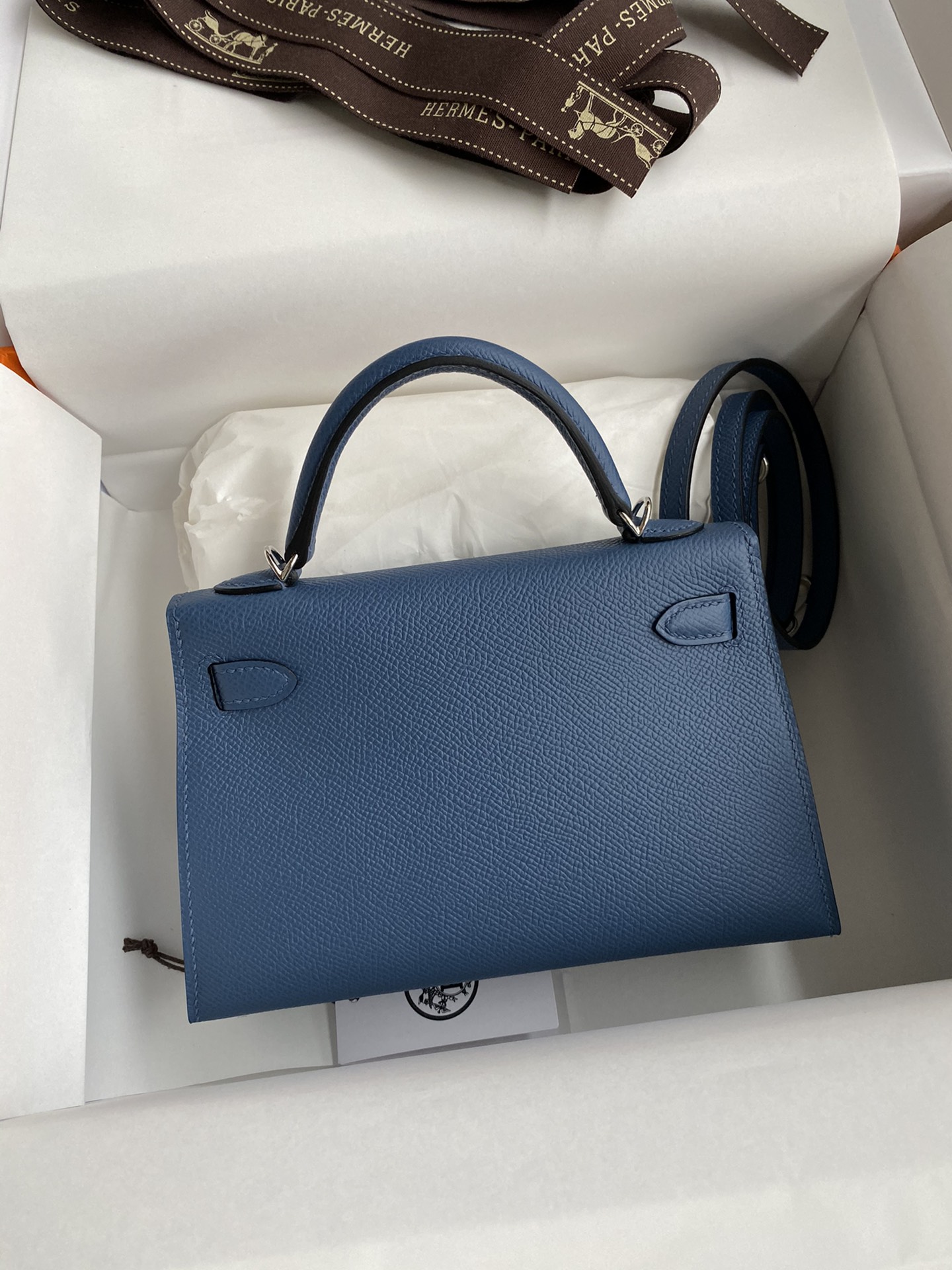 Hermès Kelly Mini leather handbag 19cm Epsom 9 Hermès Kelly Mini leather handbag 19cm Epsom - Image 9