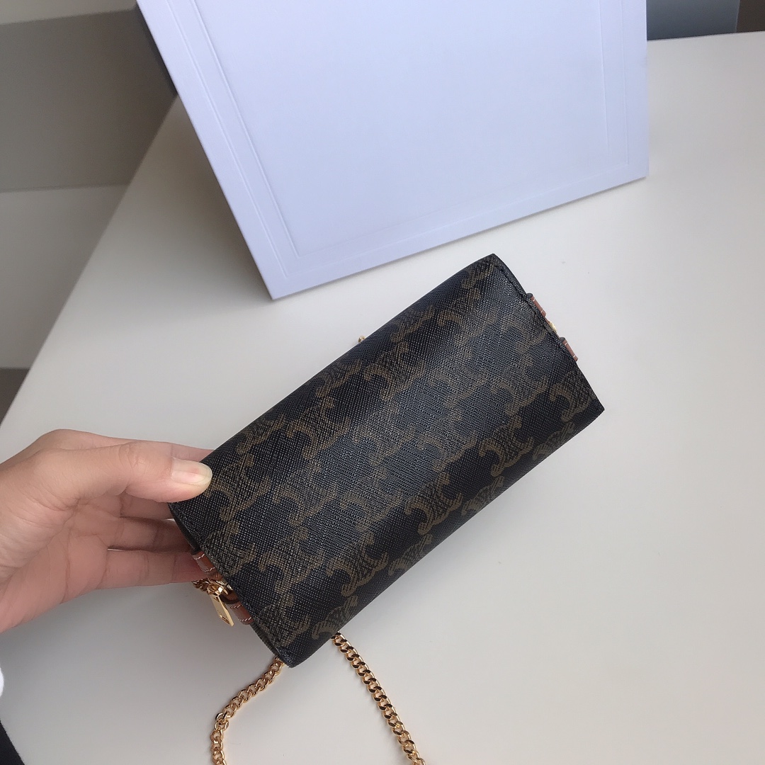 Celine Triomphe leather crossbody 5 Celine Triomphe leather crossbody - Image 5