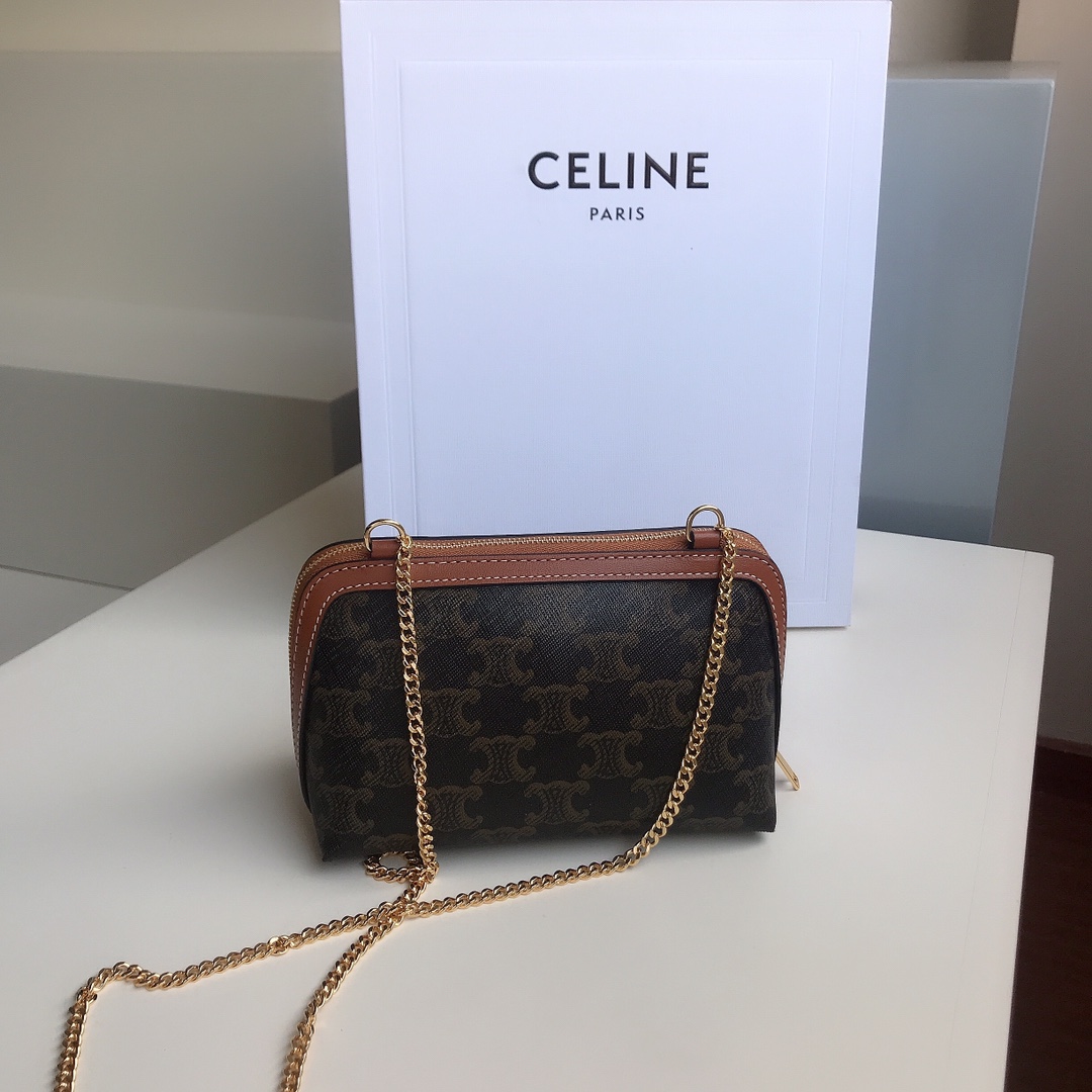 Celine Triomphe leather crossbody 9 Celine Triomphe leather crossbody - Image 9