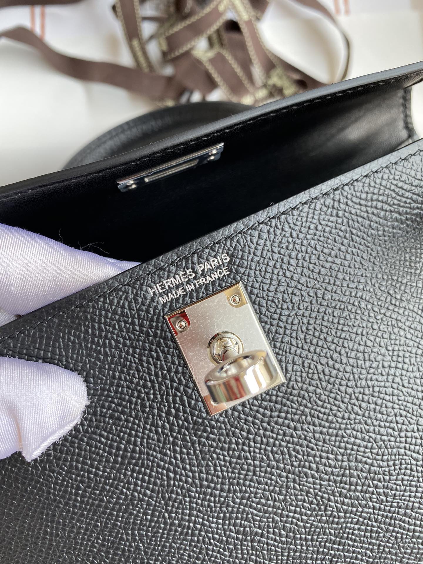 Hermès Kelly Mini leather handbag 3 Hermès Kelly Mini leather handbag - Image 3