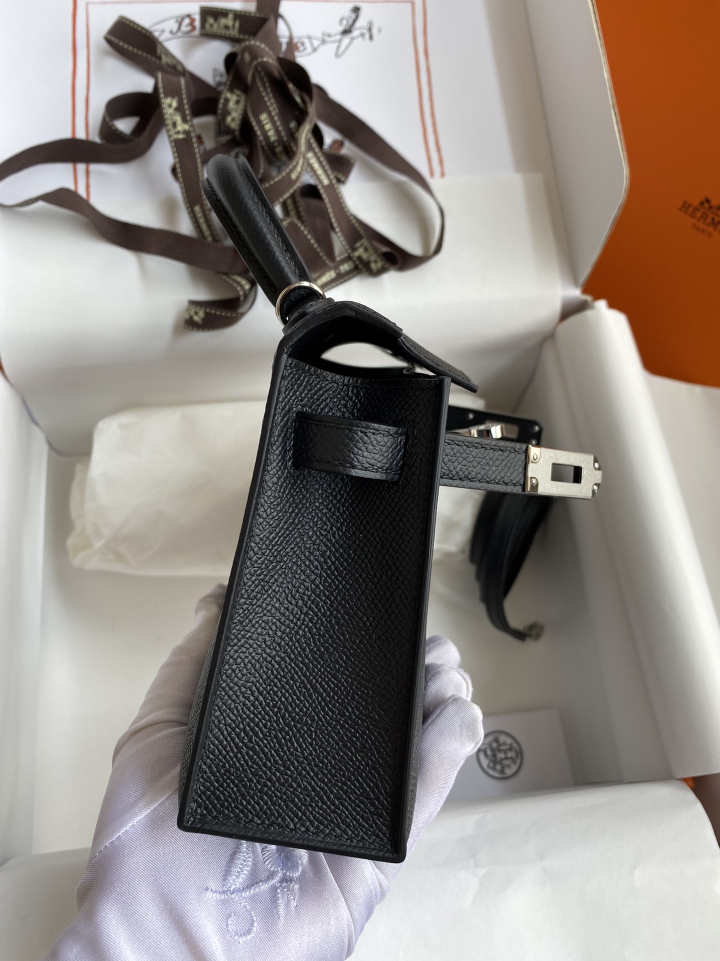 Hermès Kelly Mini leather handbag 6 Hermès Kelly Mini leather handbag - Image 6