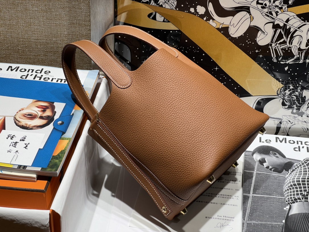 Hermès Picotin 18cm/TC leather High-quality handmade 6 Hermès Picotin 18cm/TC leather High-quality handmade - Image 6