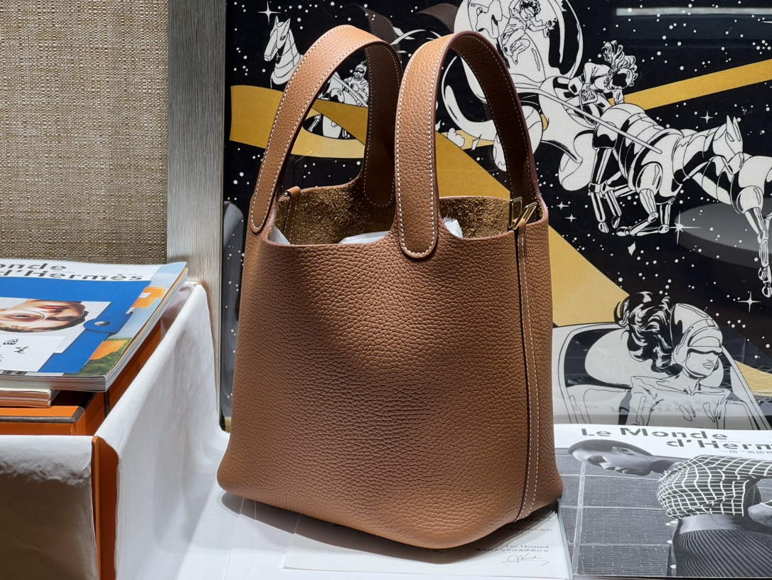 Hermès Picotin 18cm/TC leather High-quality handmade 7 Hermès Picotin 18cm/TC leather High-quality handmade - Image 7