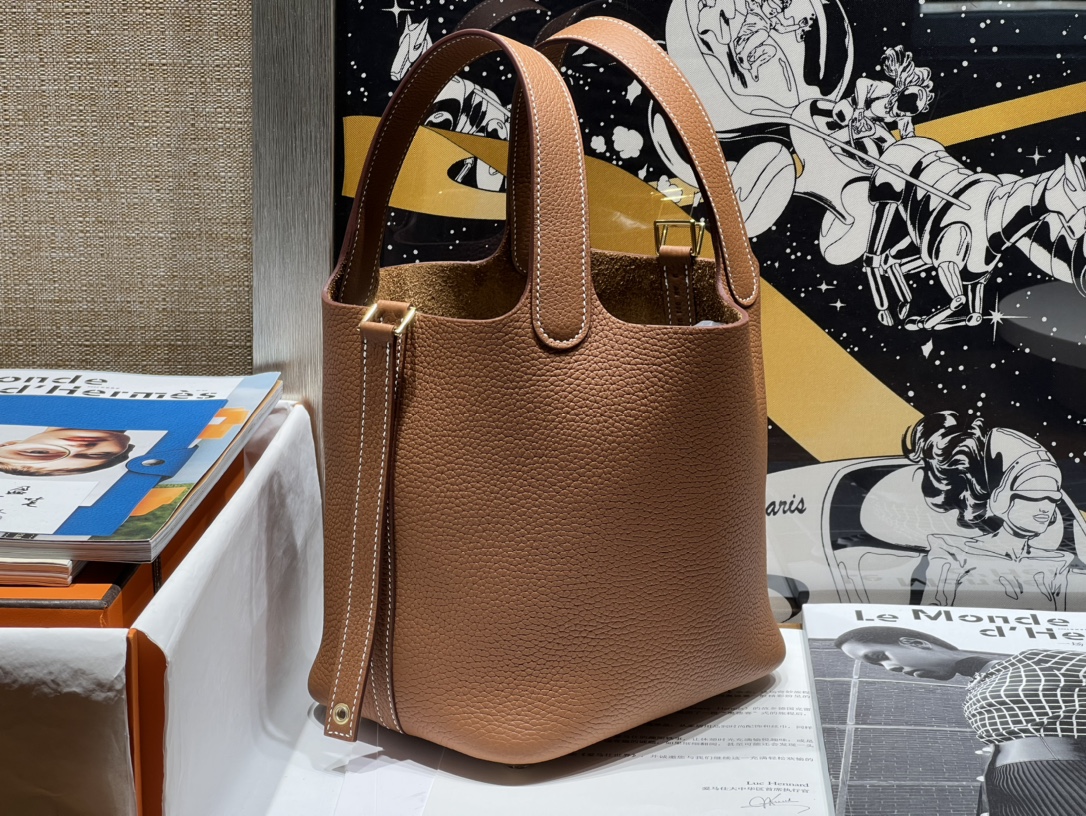 Hermès Picotin 18cm/TC leather High-quality handmade 8 Hermès Picotin 18cm/TC leather High-quality handmade - Image 8
