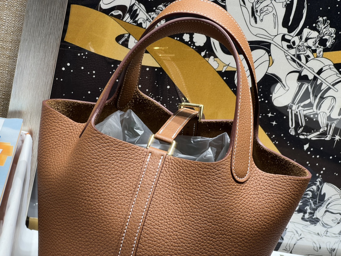 Hermès Picotin 18cm/TC leather High-quality handmade 3 Hermès Picotin 18cm/TC leather High-quality handmade - Image 3