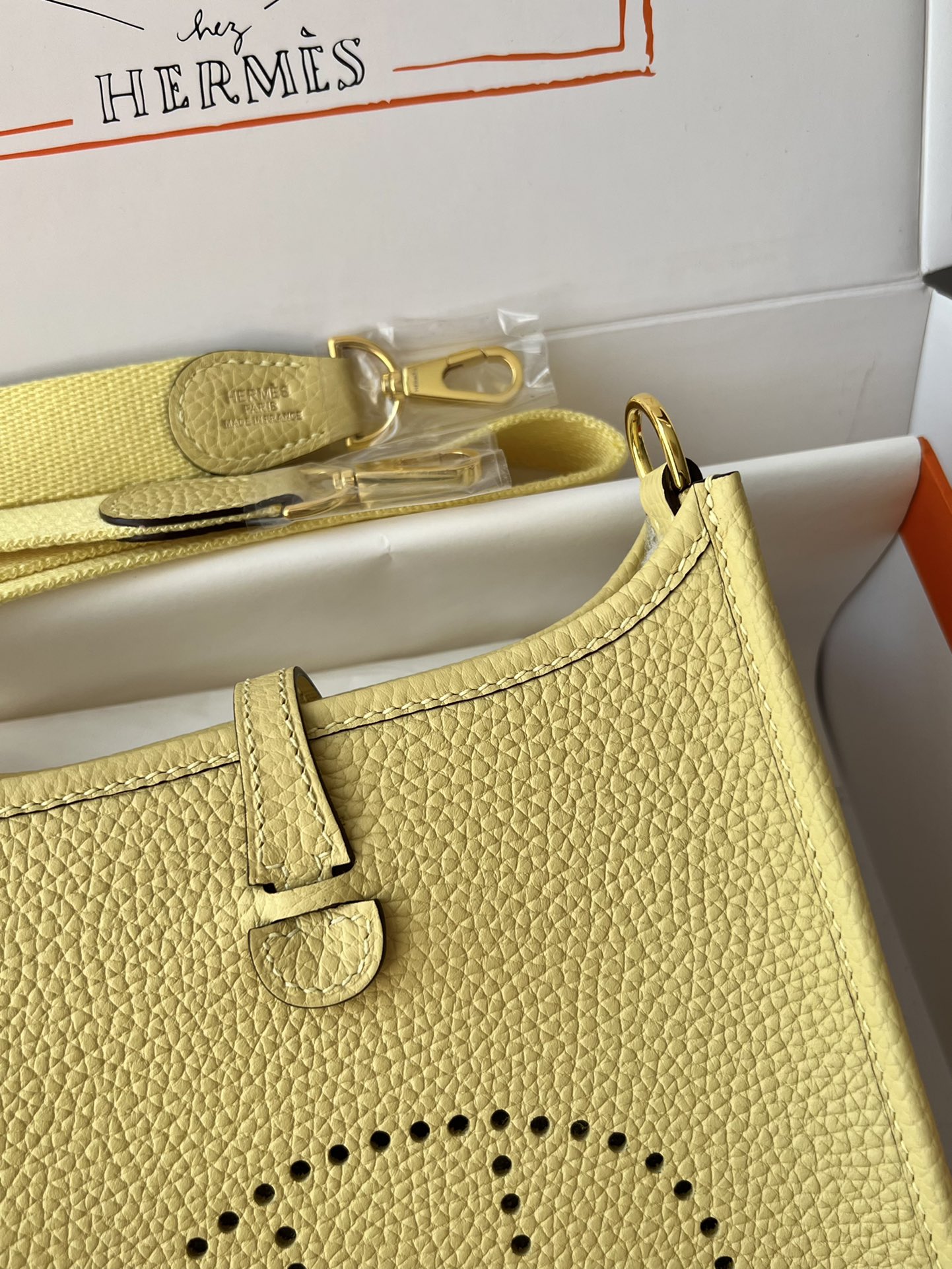 Hermès Mini Evelyne leather crossbody 17cm TC 6 Hermès Mini Evelyne leather crossbody 17cm TC - Image 6