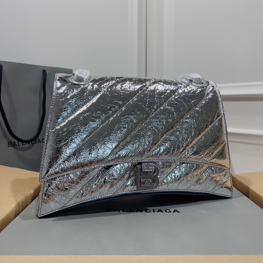 Balenciagα Crush Chain Bag Length 31 x height 20 x width 12cm