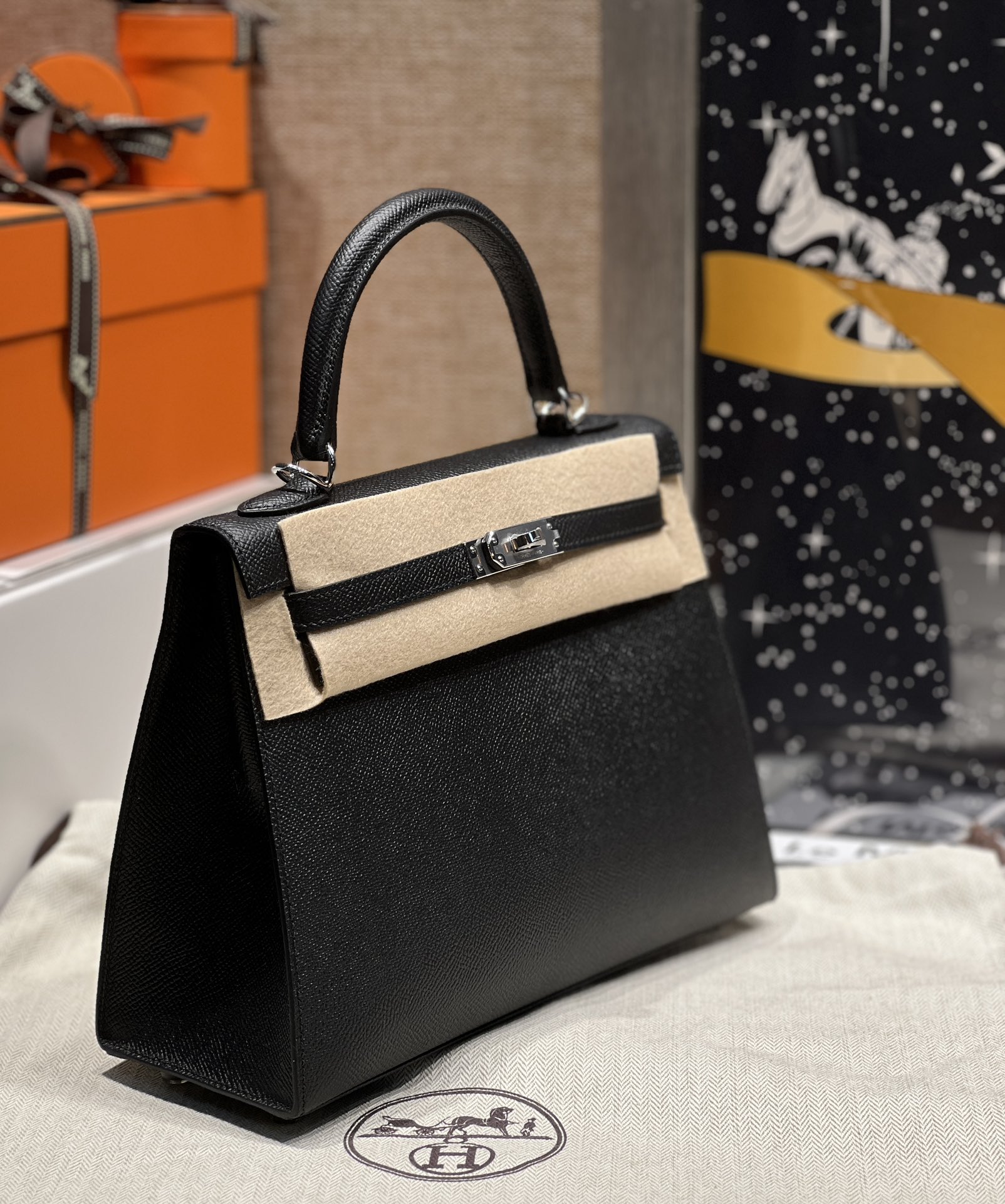 Hermès Birkin 25/Togo leather High-quality handmade ck89 6 Hermès Birkin 25/Togo leather High-quality handmade ck89 - Image 6