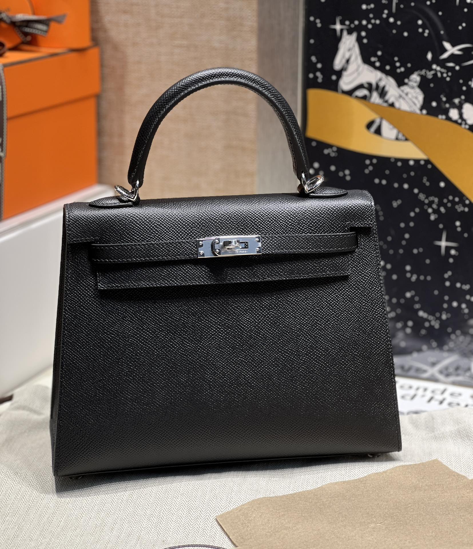 Hermès Birkin 25/Togo leather High-quality handmade ck89 7 Hermès Birkin 25/Togo leather High-quality handmade ck89 - Image 7