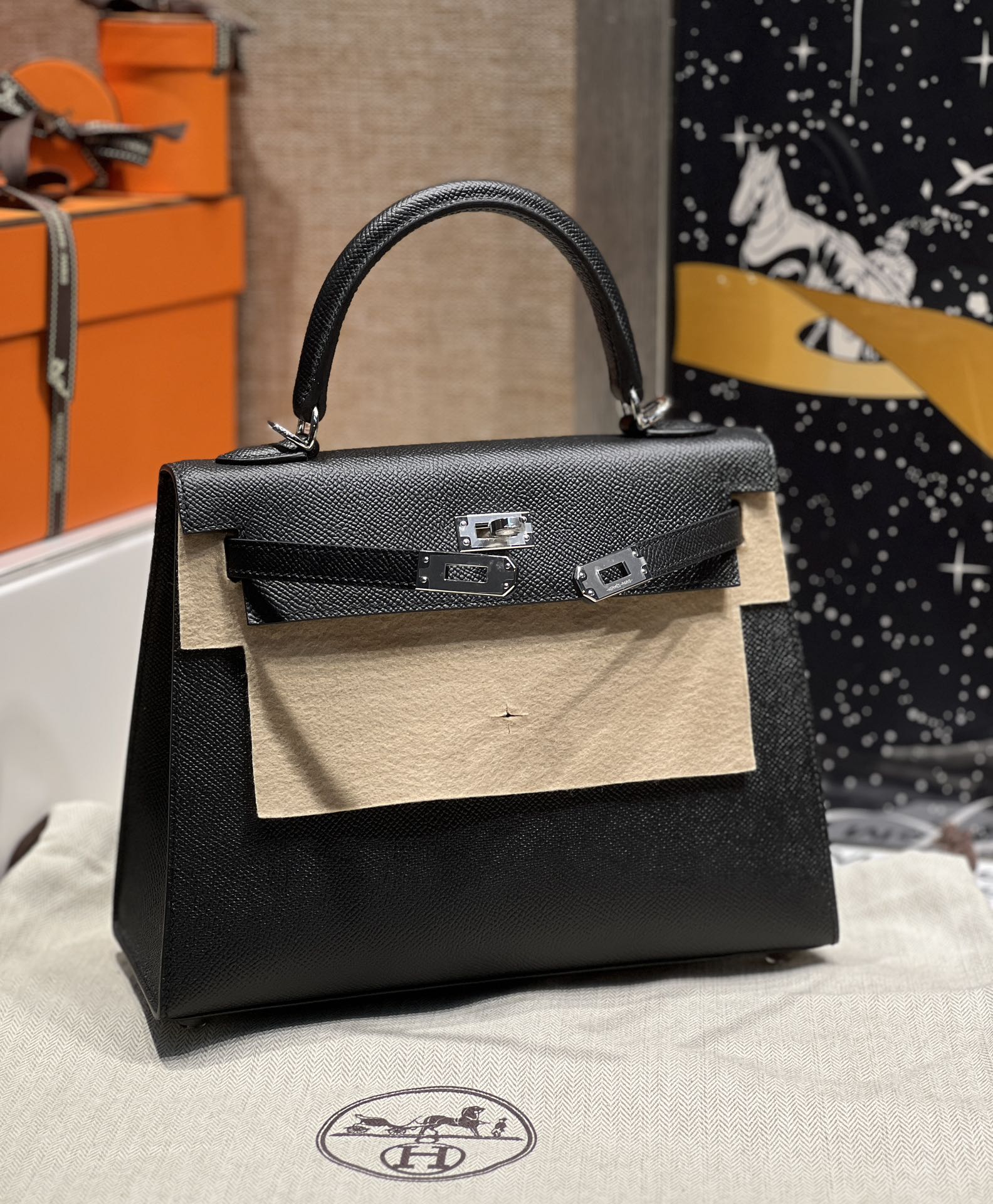 Hermès Birkin 25/Togo leather High-quality handmade ck89 5 Hermès Birkin 25/Togo leather High-quality handmade ck89 - Image 5