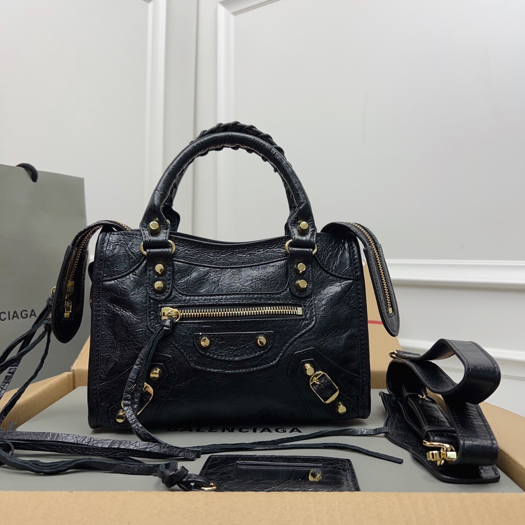 Balenciaga Classic Gold Mini City