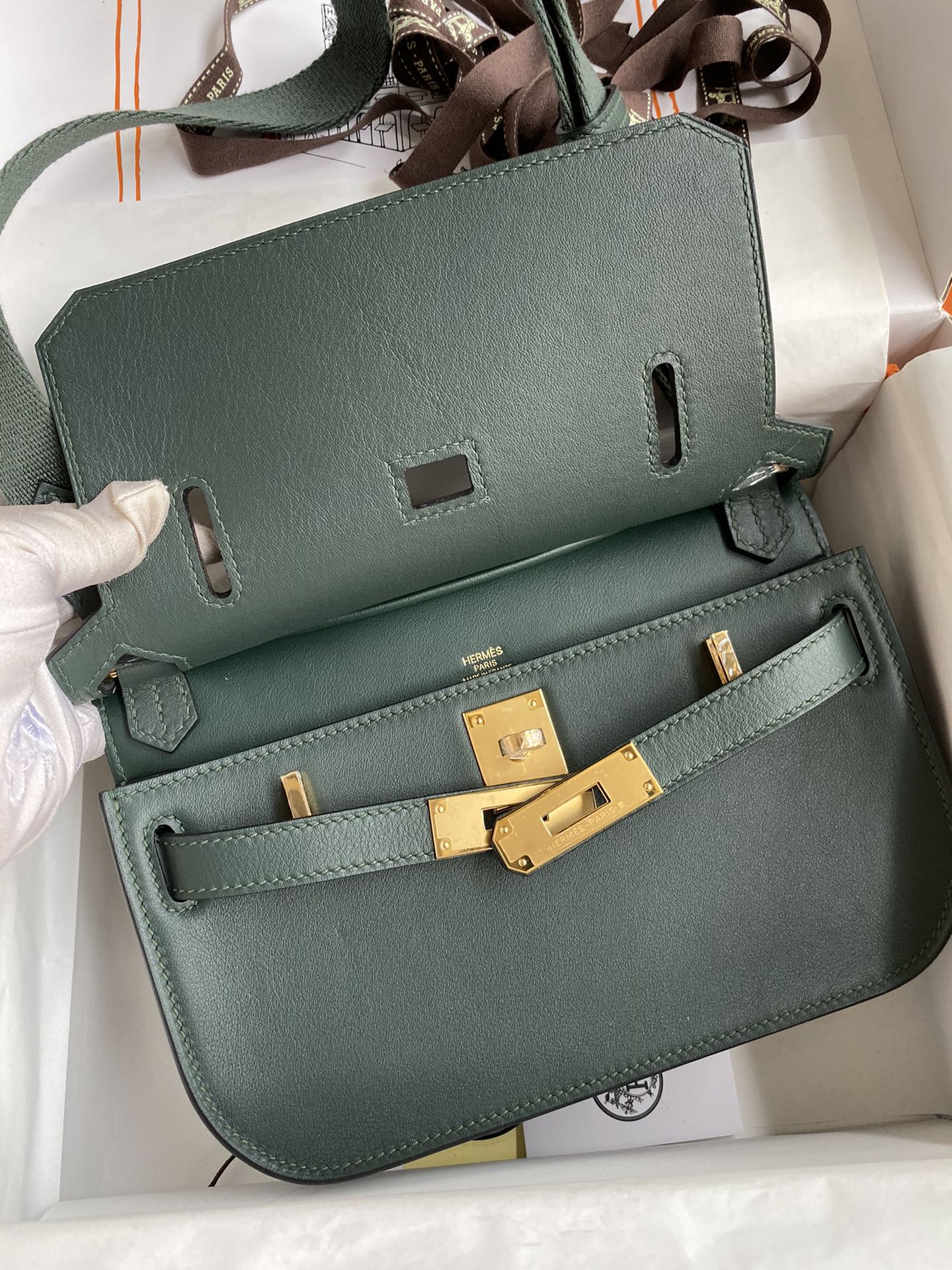 Hermès Jypsiere leather crossbody Swift 23cm 6 Hermès Jypsiere leather crossbody Swift 23cm - Image 6