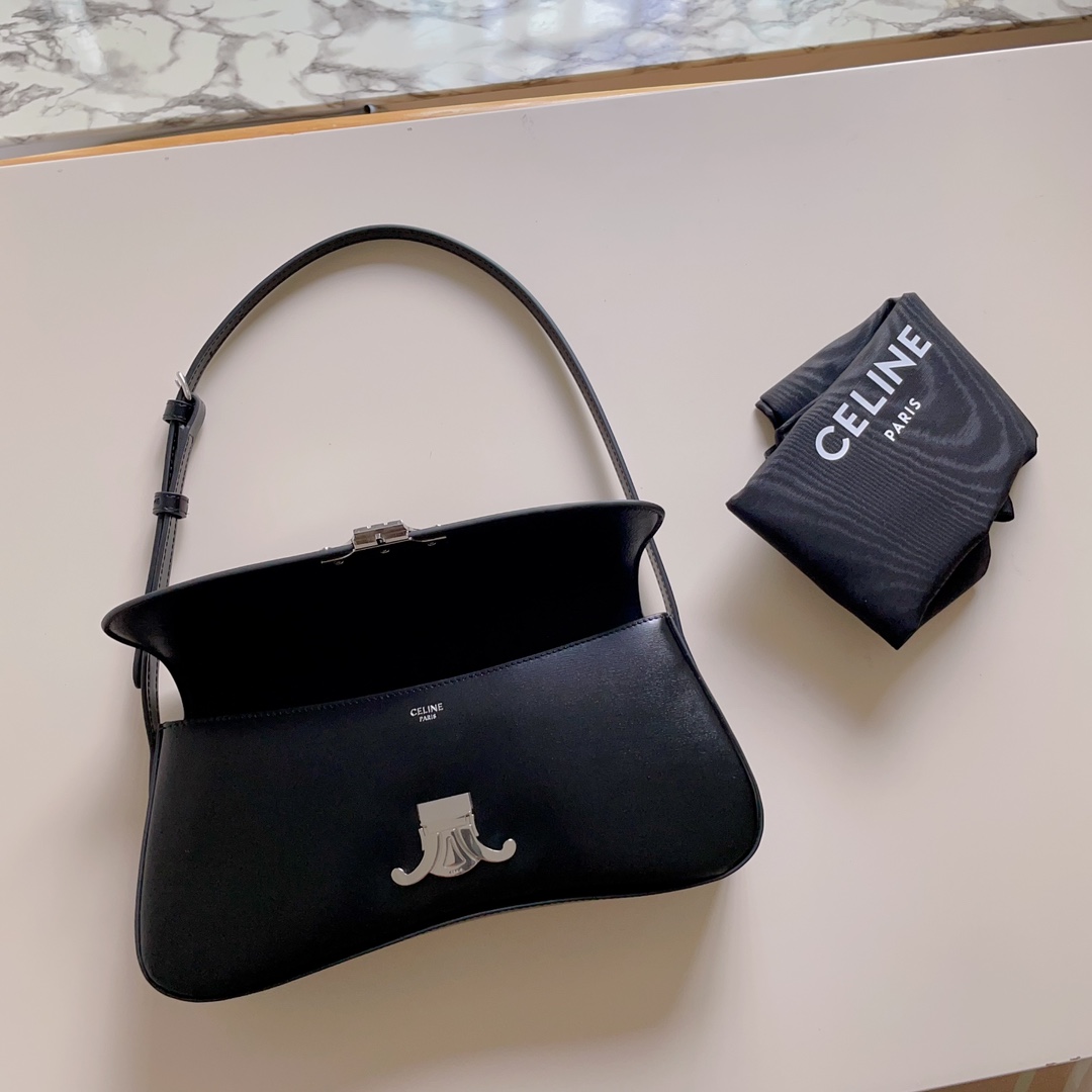 Celine LOLA BAG in shiny calfskin 28x12×5 7 Celine LOLA BAG in shiny calfskin 28x12×5 - Image 7