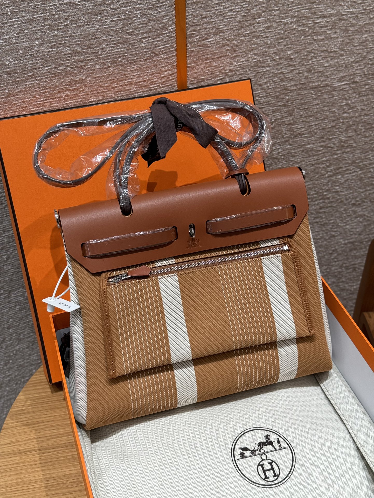 Hermès Herbag cloth handbag 31cm 5 Hermès Herbag cloth handbag 31cm - Image 5