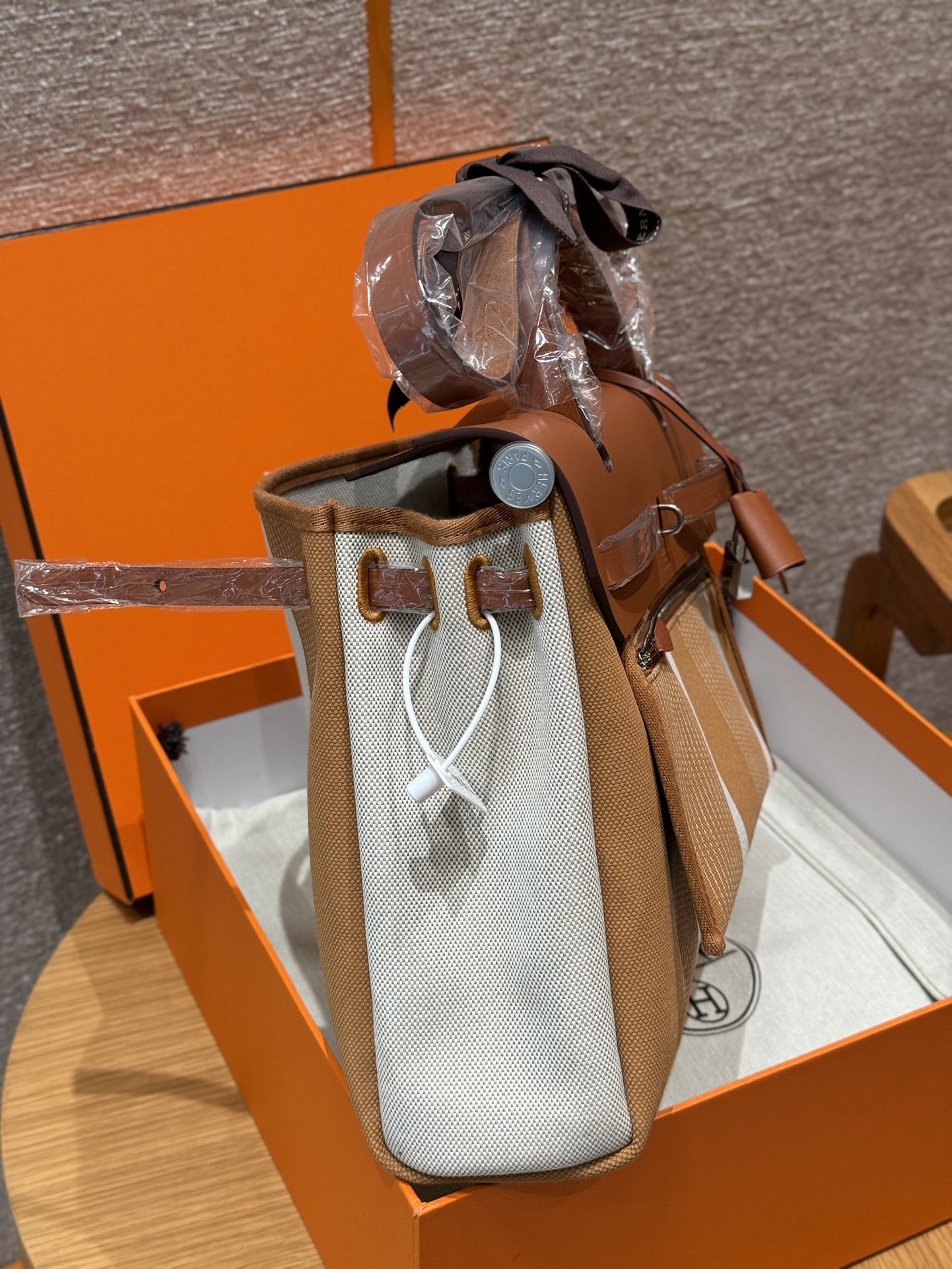 Hermès Herbag cloth handbag 31cm 4 Hermès Herbag cloth handbag 31cm - Image 4