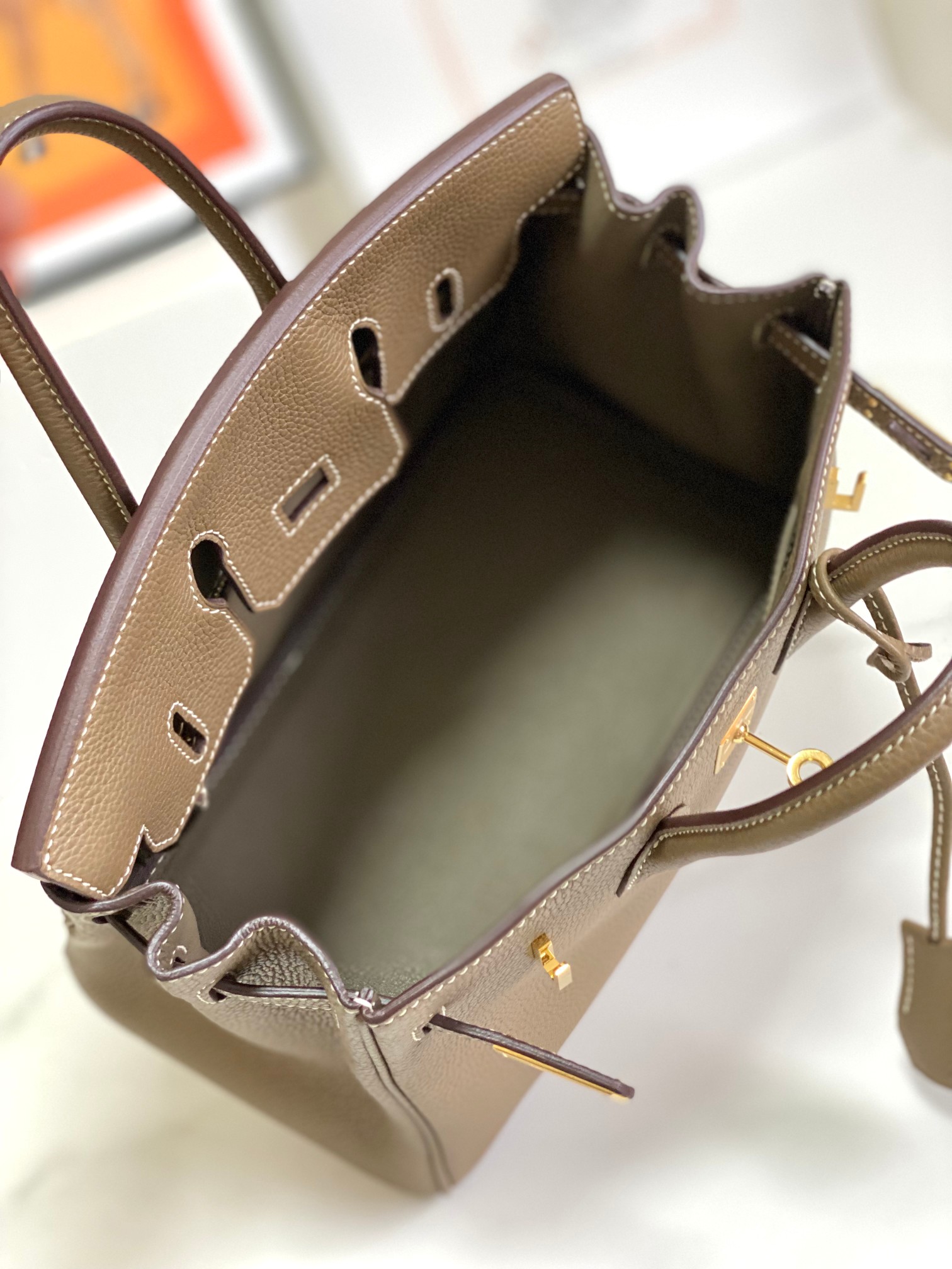 Hermès Birkin 25 leather TOGO 3 Hermès Birkin 25 leather TOGO - Image 3