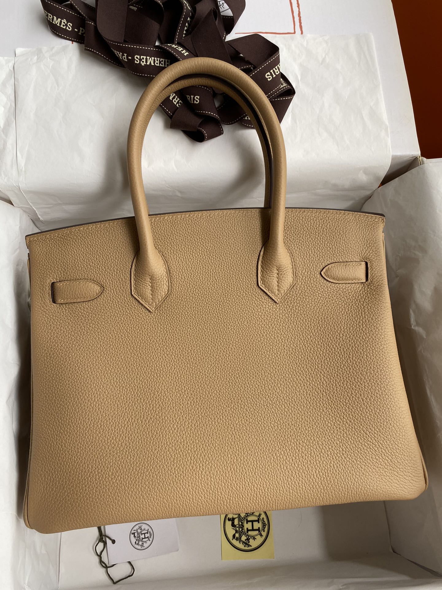 Hermès Birkin 30 leather handbag Togo 30cm 9 Hermès Birkin 30 leather handbag Togo 30cm - Image 9