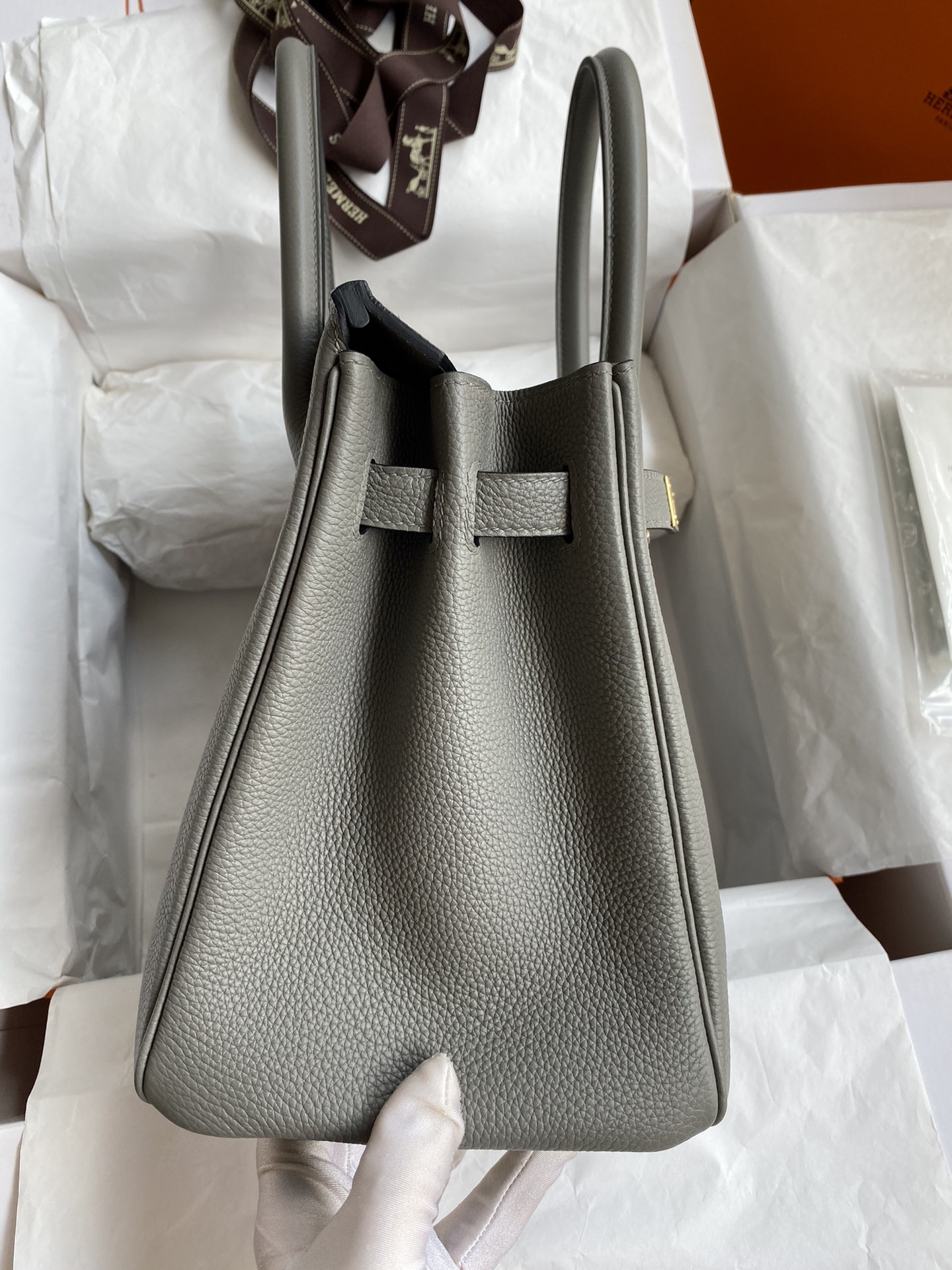 Hermès Birkin 30 leather handbag Togo 30cm 5 Hermès Birkin 30 leather handbag Togo 30cm - Image 5