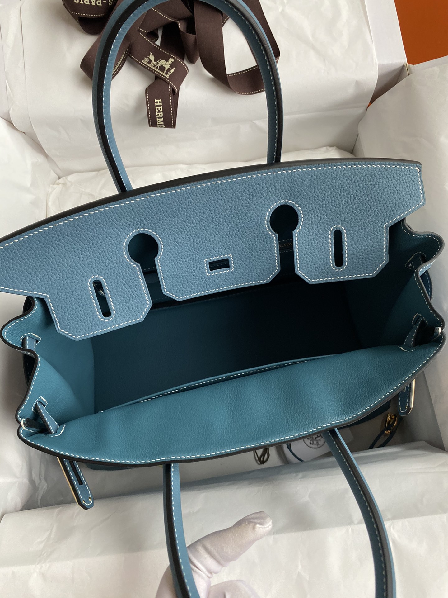 Hermès Birkin 30 leather handbag Togo 30cm 5 Hermès Birkin 30 leather handbag Togo 30cm - Image 5