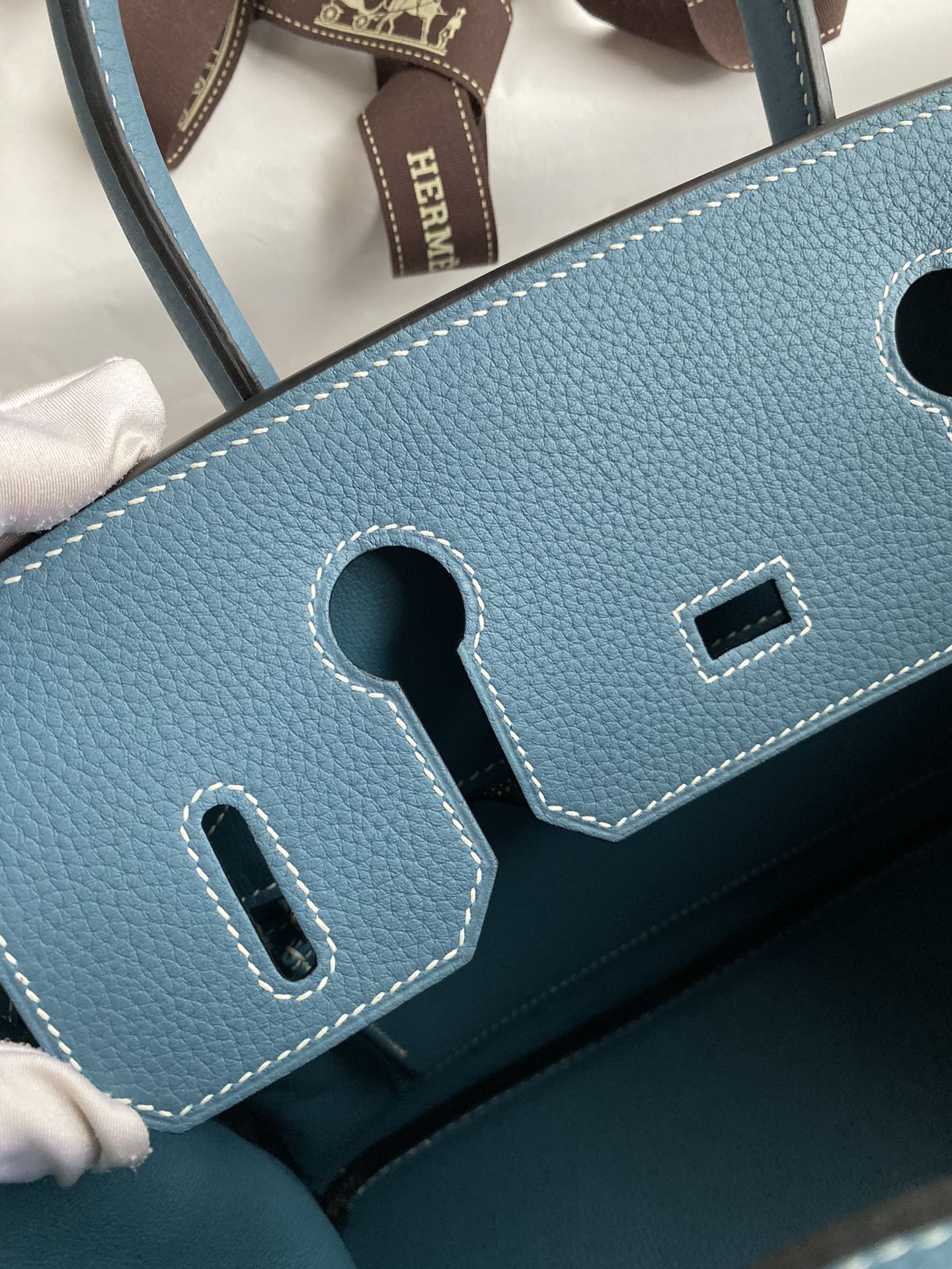 Hermès Birkin 30 leather handbag Togo 30cm 4 Hermès Birkin 30 leather handbag Togo 30cm - Image 4