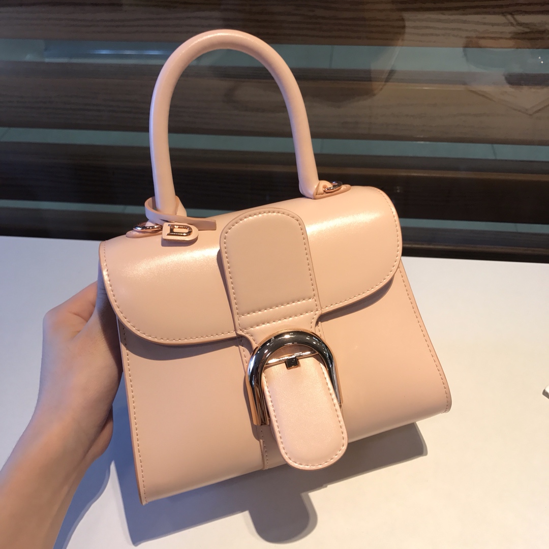 Delvaux New version~Nude pink with rose gold buckle Belgian 🇧🇪 Royal brand