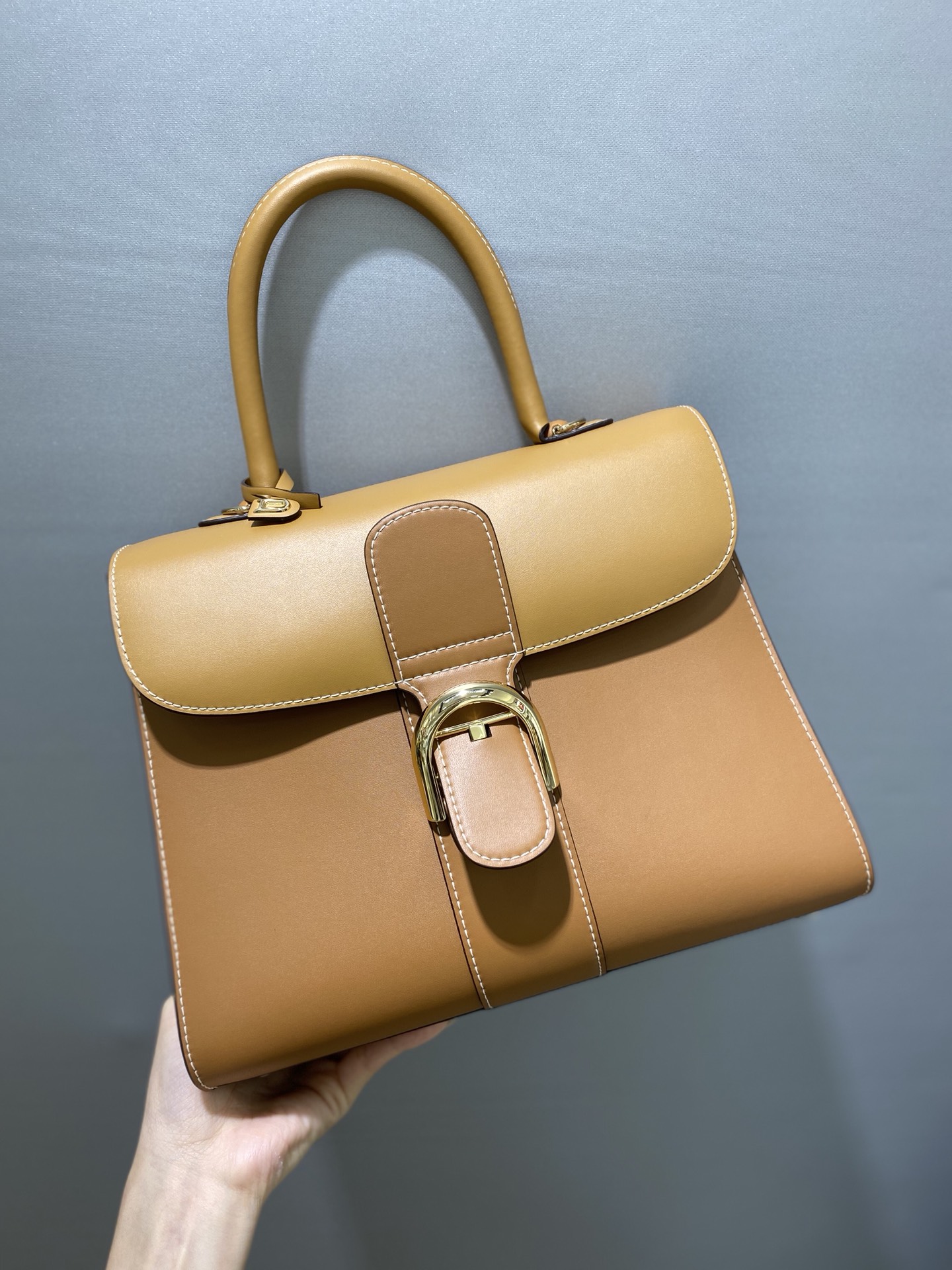 Delvaux New version~Caramel three-piece combo Belgian 🇧🇪 Royal brand Size 28cm