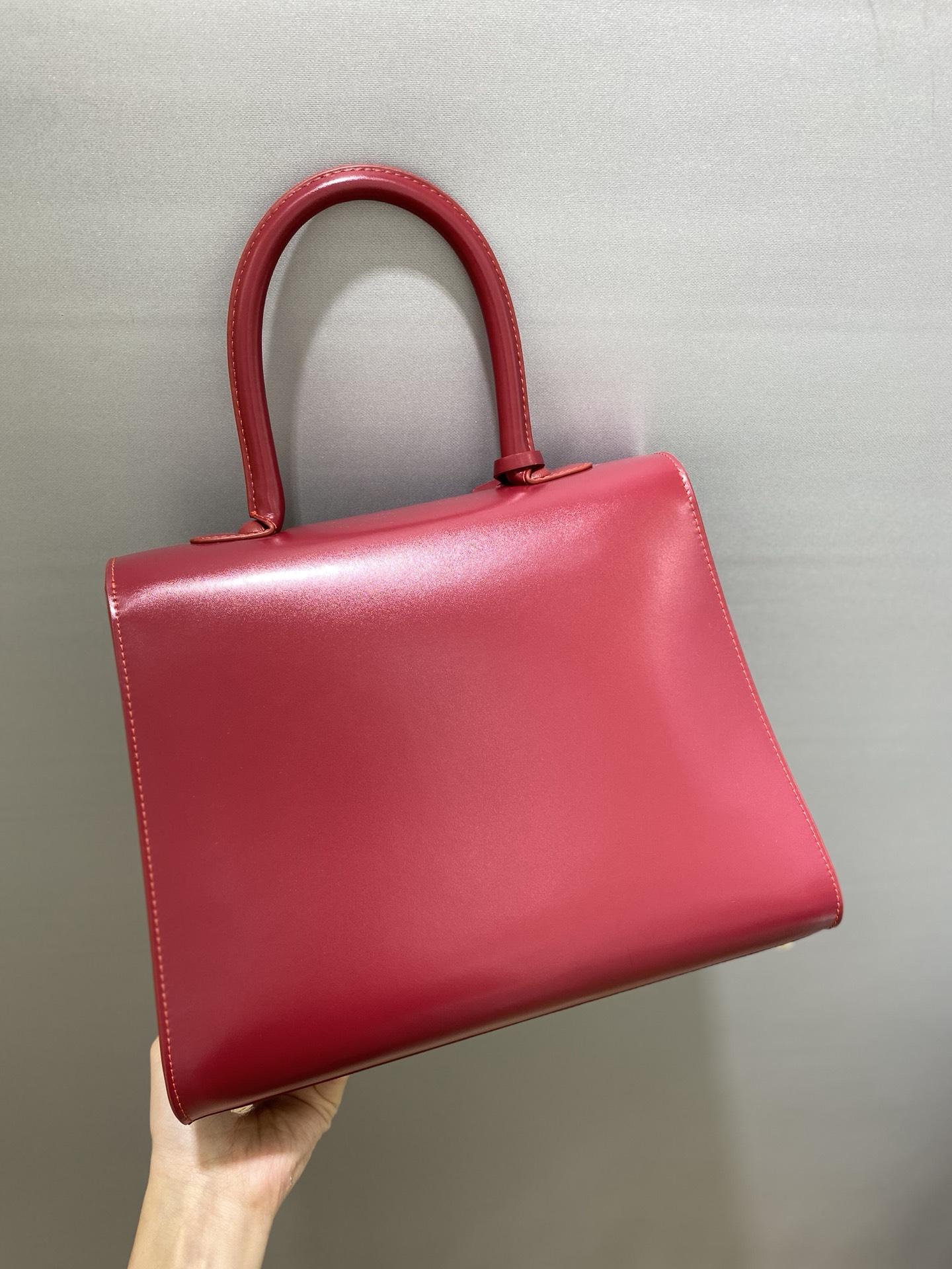 Delvaux Ode to Joy Andy (Liu Tao) Top quality original De lvaux brillant box leather 28cm Indian red three-color matching in stock size 28cm 8 Delvaux Ode to Joy Andy (Liu Tao) Top quality original De lvaux brillant box leather 28cm Indian red three-color matching in stock size 28cm - Image 8