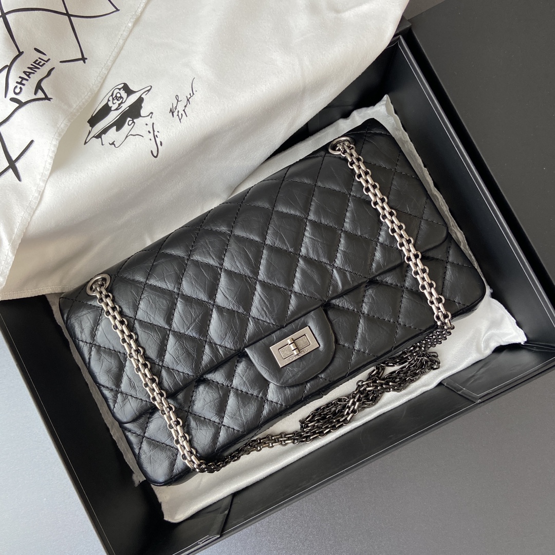 CHANEL Original elephant pattern cowhide  28cm Large