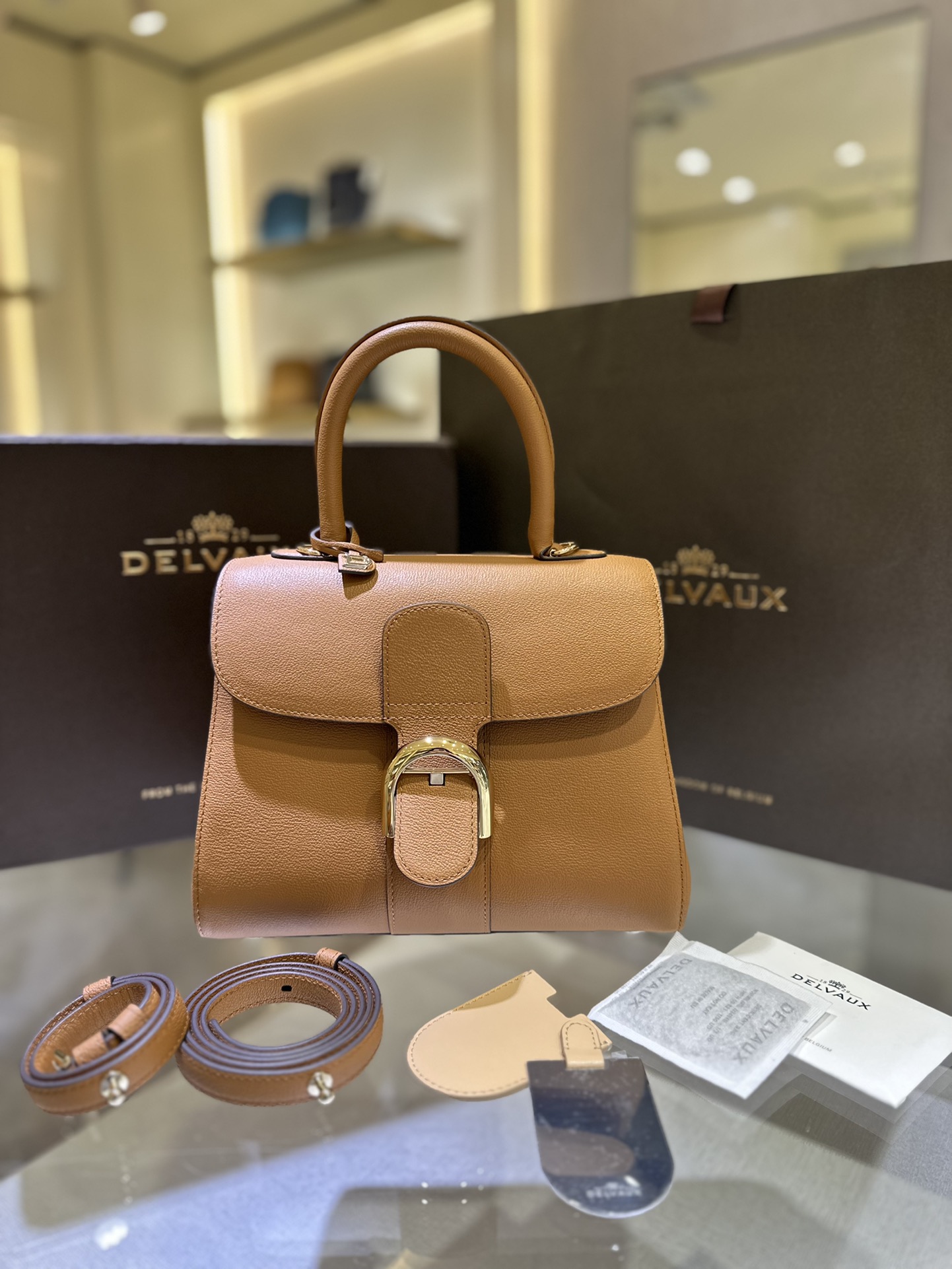 Delvaux Bag Summer Collection The classic model created in 1958 is the symbol of the Delvaux House. Made of Rodéo Calf grained calfskin Size: 24*12*19 9 Delvaux Bag Summer Collection The classic model created in 1958 is the symbol of the Delvaux House. Made of Rodéo Calf grained calfskin Size: 24*12*19 - Image 9