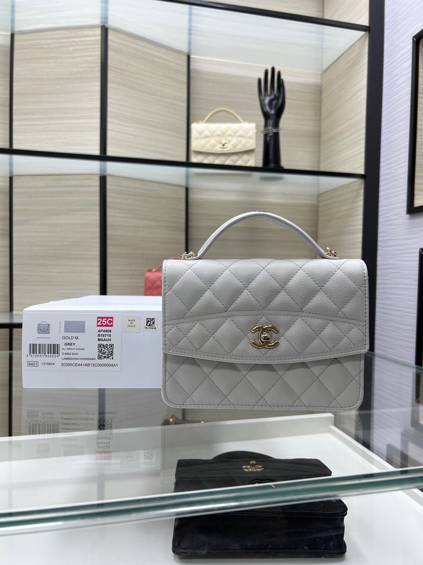 CHANEL pose small school bag  AP4906Y size 14X18X3