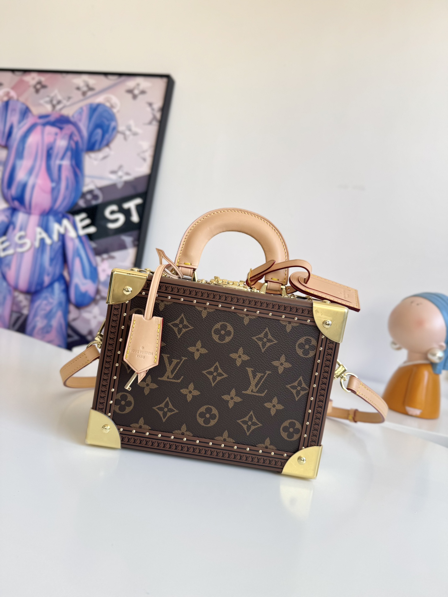 LV M45675! Valisette Trésor handbag hard case Coffret Trésor 20