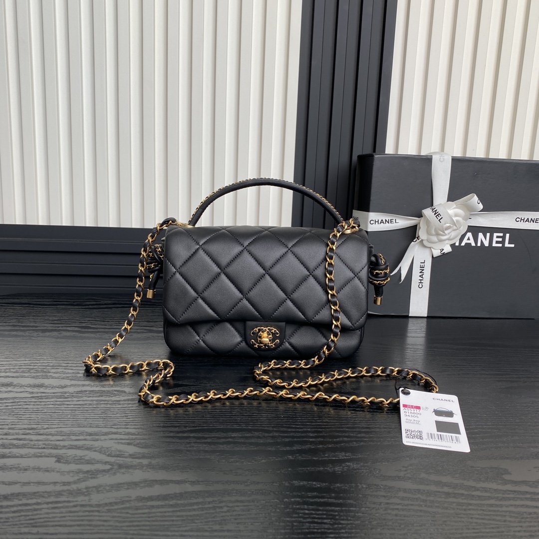 CHANEL AS5317  Lambskin with gold metal 22×23.5×6cm