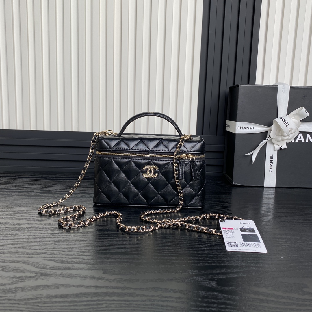 CHANEL AP4914 Small Diamond Logo Hand-held Backpack Single-shoulder lambskin with gold metal