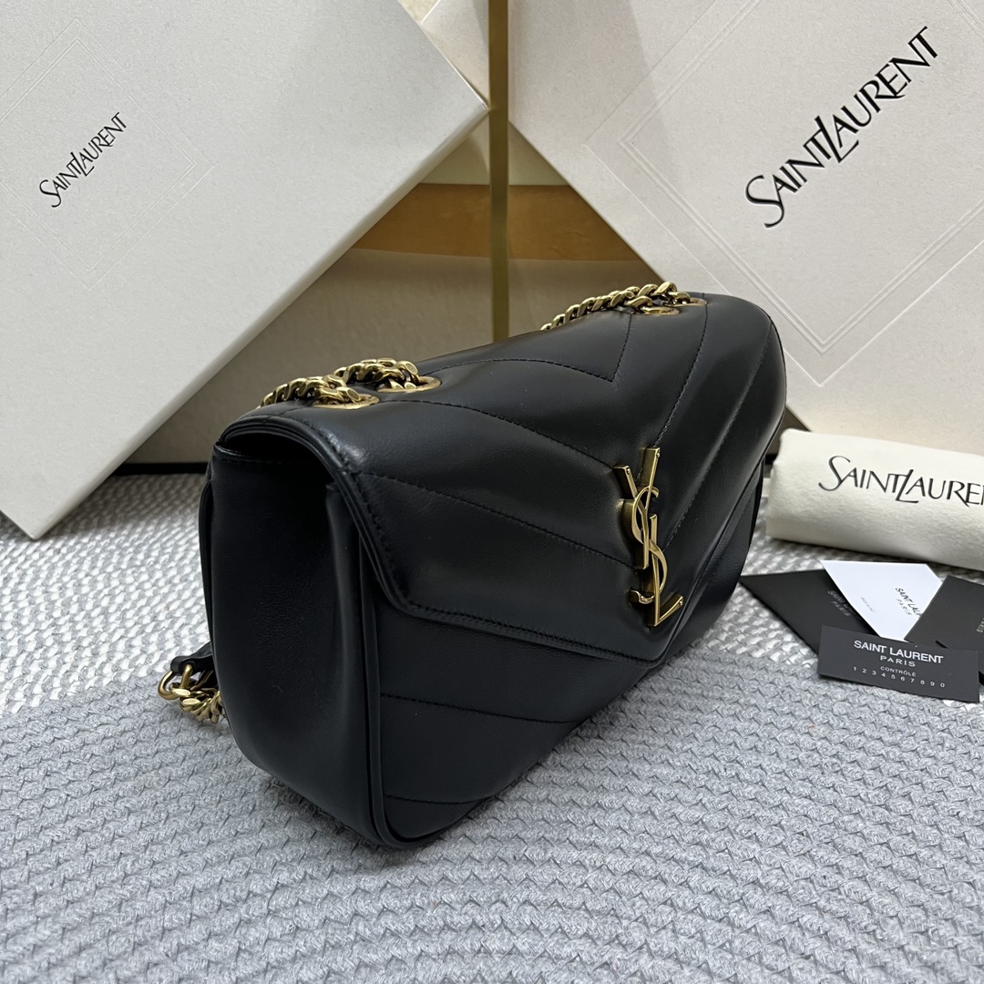 SAINT LAURENT 25 Early Spring New LouLou Small The sheepskin feels soft, and the new version of sheepskin is very shiny Size: 24x14x7cm 8 SAINT LAURENT 25 Early Spring New LouLou Small The sheepskin feels soft, and the new version of sheepskin is very shiny Size: 24x14x7cm - Image 8