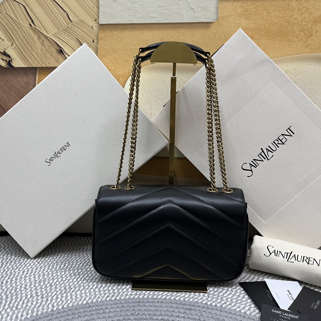 SAINT LAURENT 25 Early Spring New LouLou Small The sheepskin feels soft, and the new version of sheepskin is very shiny Size: 24x14x7cm 9 SAINT LAURENT 25 Early Spring New LouLou Small The sheepskin feels soft, and the new version of sheepskin is very shiny Size: 24x14x7cm - Image 9