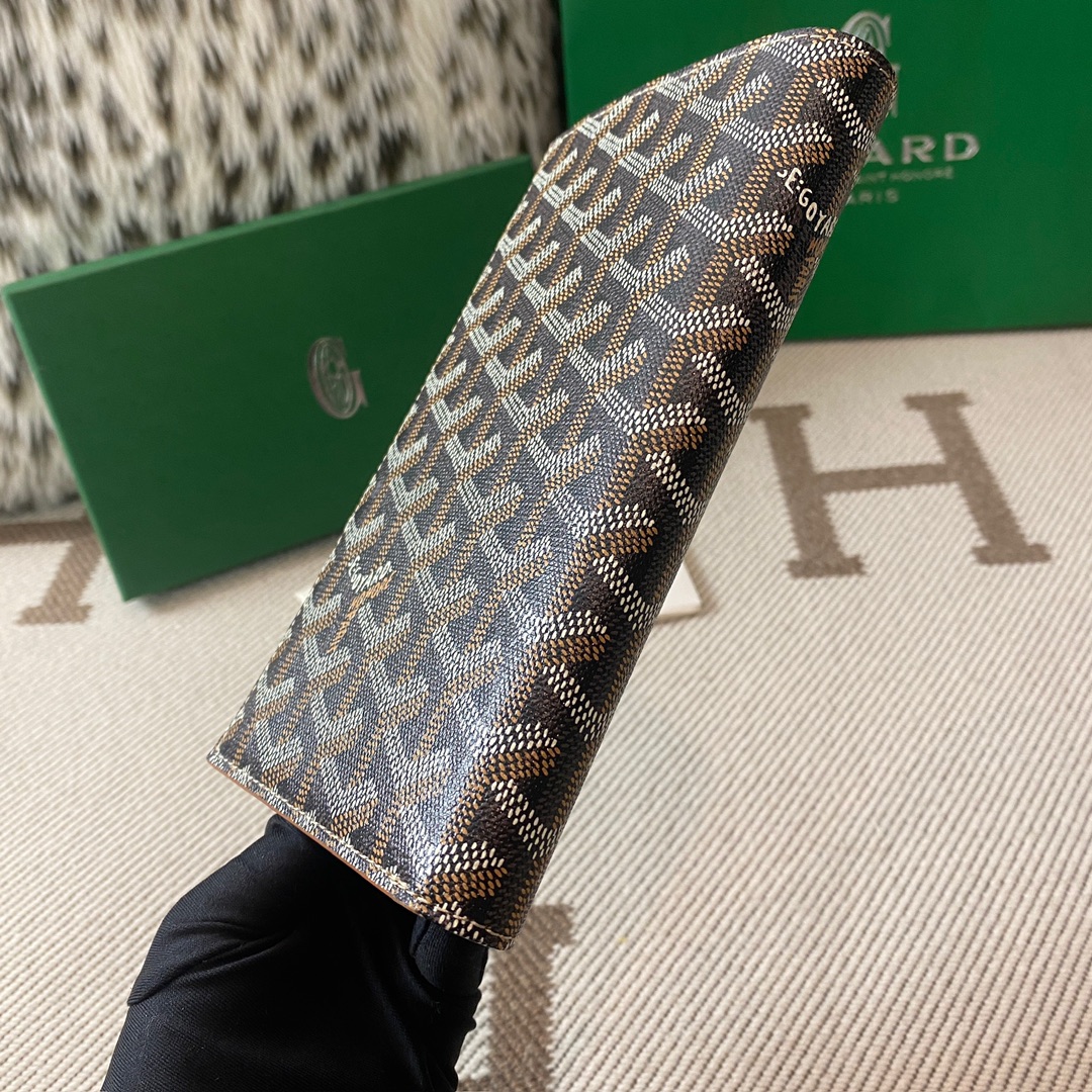 Goyard men's wallet new folding long wallet passport ticket holder 19cm 6 Goyard men's wallet new folding long wallet passport ticket holder 19cm - Image 6