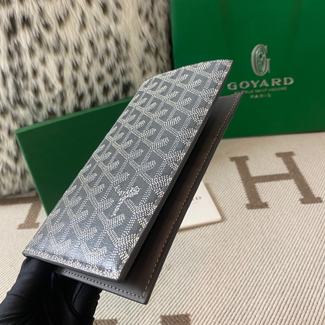 Goyard men's wallet new folding long wallet passport ticket holder 19cm 8 Goyard men's wallet new folding long wallet passport ticket holder 19cm - Image 8