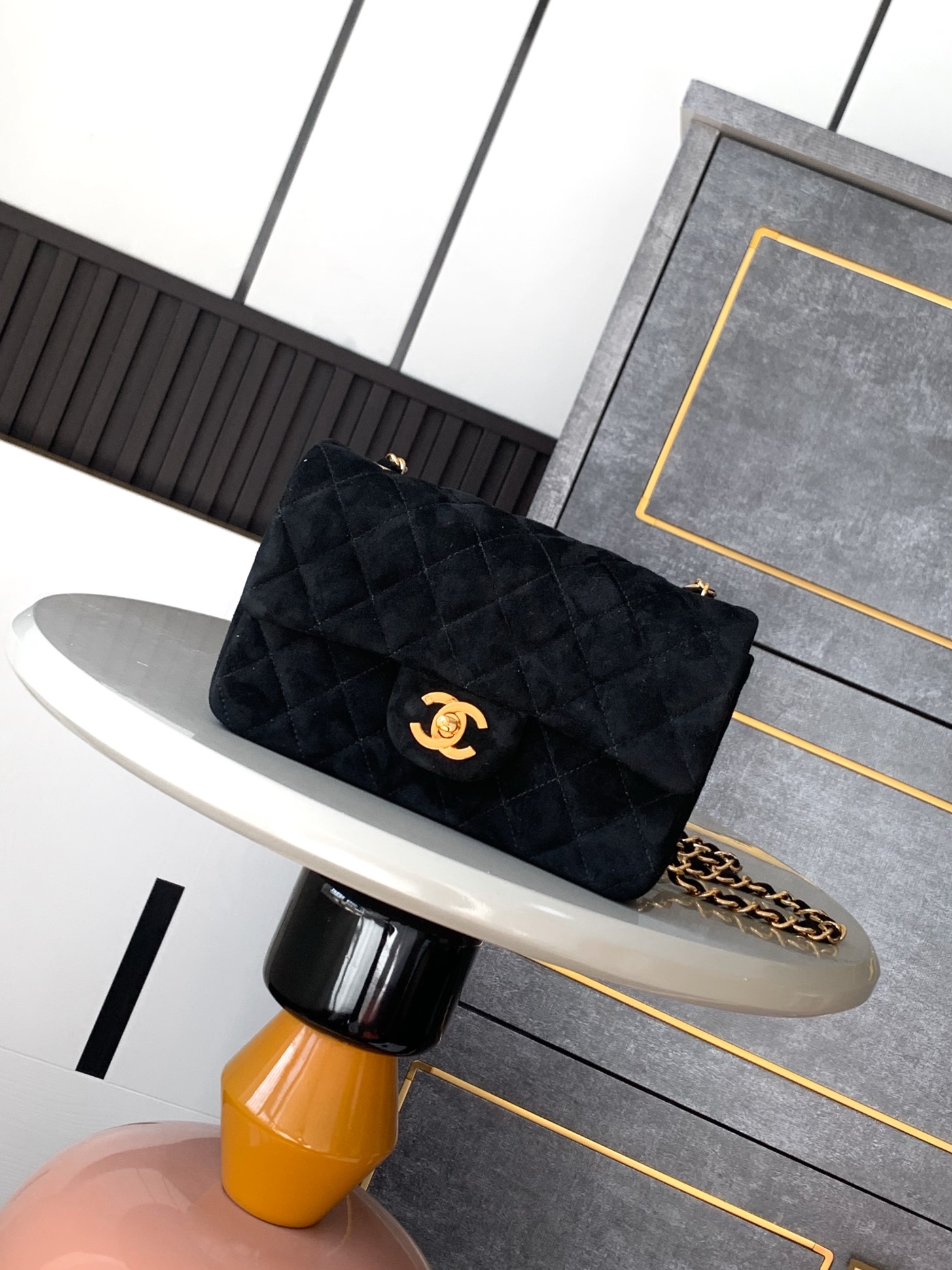 CHANEL Dark Night Black" Mimi 20cm