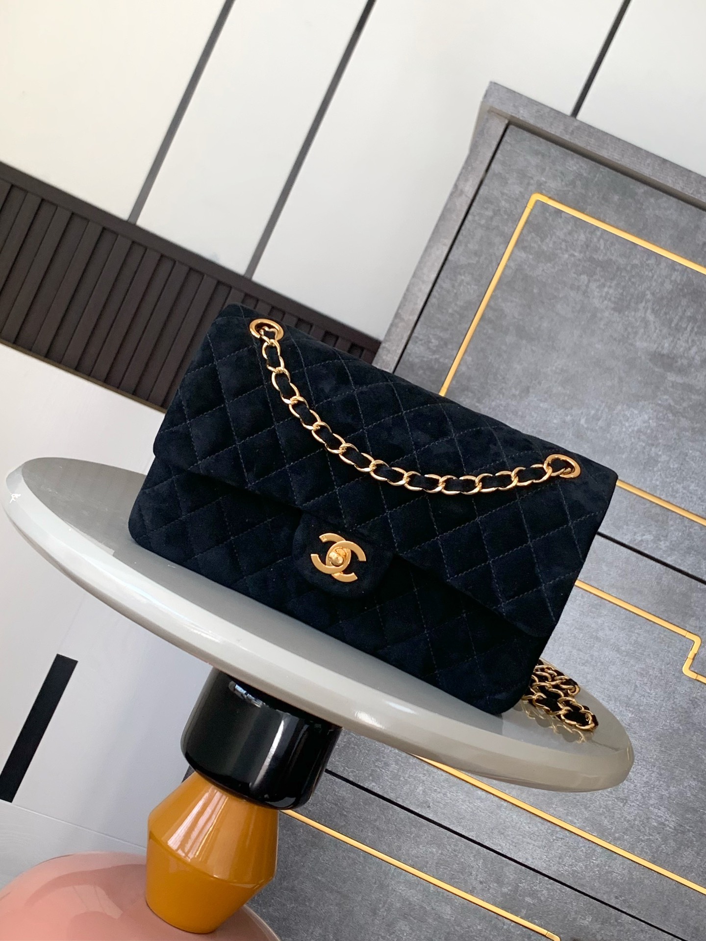 CHANEL Dark Night Black" Mimi 25cm
