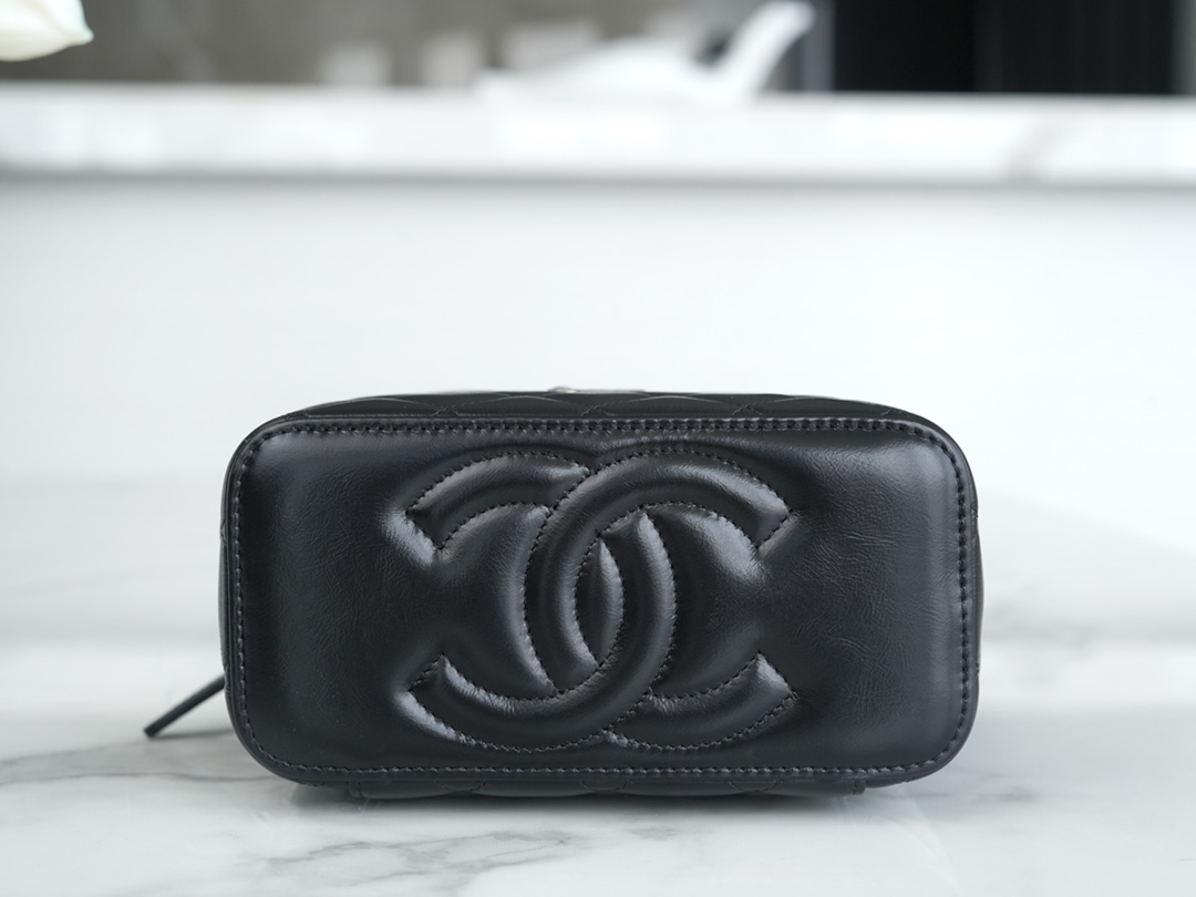 CHANEL Rhinestone handle long box black🔜 The leather is soft cowhide, wear-resistant and shiny 11 CHANEL Rhinestone handle long box black🔜 The leather is soft cowhide, wear-resistant and shiny - Image 11