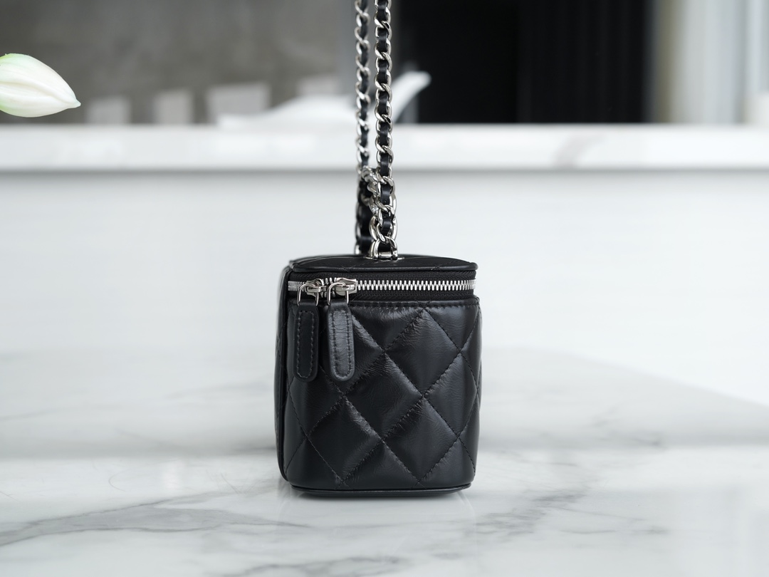 CHANEL Rhinestone handle long box black🔜 The leather is soft cowhide, wear-resistant and shiny 12 CHANEL Rhinestone handle long box black🔜 The leather is soft cowhide, wear-resistant and shiny - Image 12