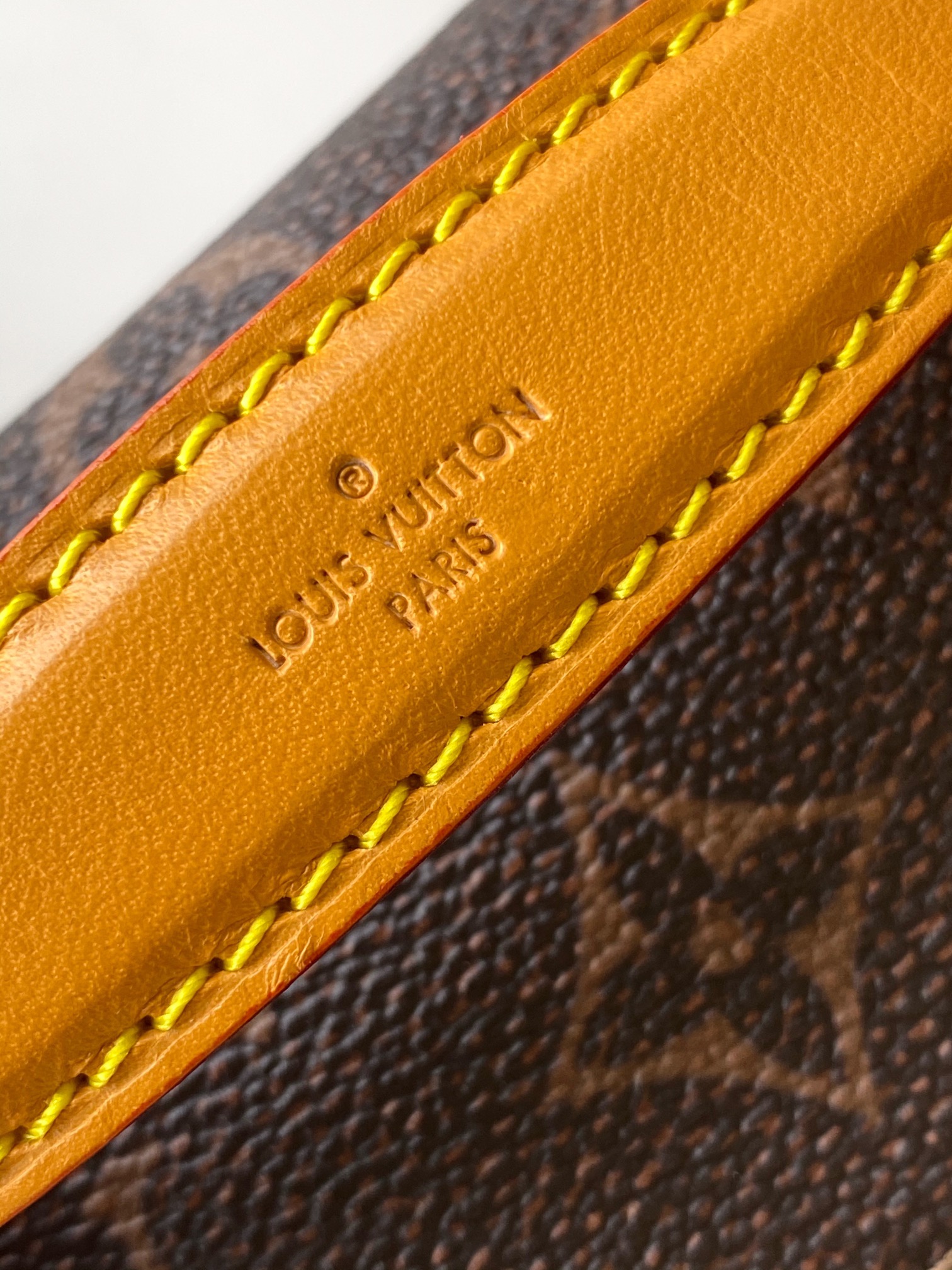 Louis Vuitton Rush Waist Bag Material: Monogram Dust coated canvas Aged cowhide leather trim Fabric lining Size: Length x Height x Width: 30.0 x 15.0 x 8.0 cm 7 Louis Vuitton Rush Waist Bag Material: Monogram Dust coated canvas Aged cowhide leather trim Fabric lining Size: Length x Height x Width: 30.0 x 15.0 x 8.0 cm - Image 7