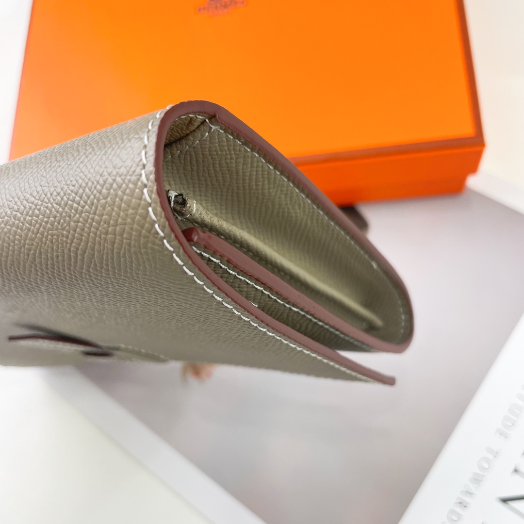 HERMÈS New H Passant Toutenmainte Long Wallet Model: 951 Material: Epsom calfskin leather with palm texture 3 HERMÈS New H Passant Toutenmainte Long Wallet Model: 951 Material: Epsom calfskin leather with palm texture - Image 3