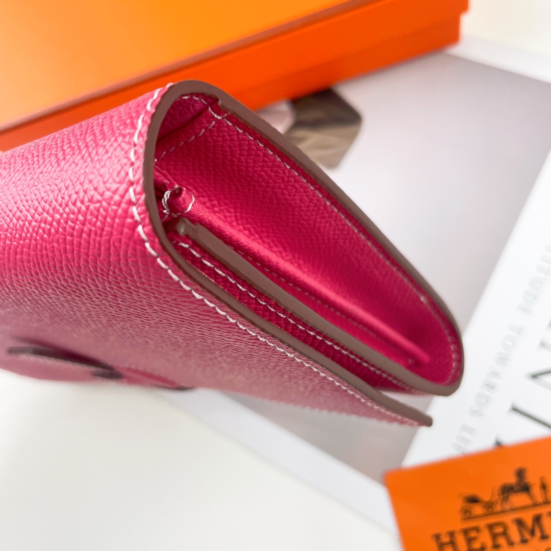 HERMÈS New H Passant Toutenmainte Long Wallet Model: 951 Material: Epsom calfskin leather with palm texture 4 HERMÈS New H Passant Toutenmainte Long Wallet Model: 951 Material: Epsom calfskin leather with palm texture - Image 4