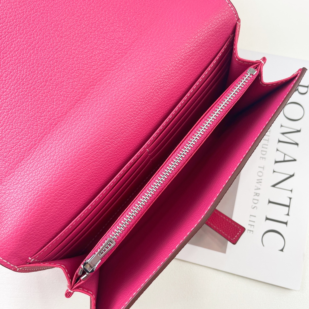 HERMÈS New H Passant Toutenmainte Long Wallet Model: 951 Material: Epsom calfskin leather with palm texture 7 HERMÈS New H Passant Toutenmainte Long Wallet Model: 951 Material: Epsom calfskin leather with palm texture - Image 7